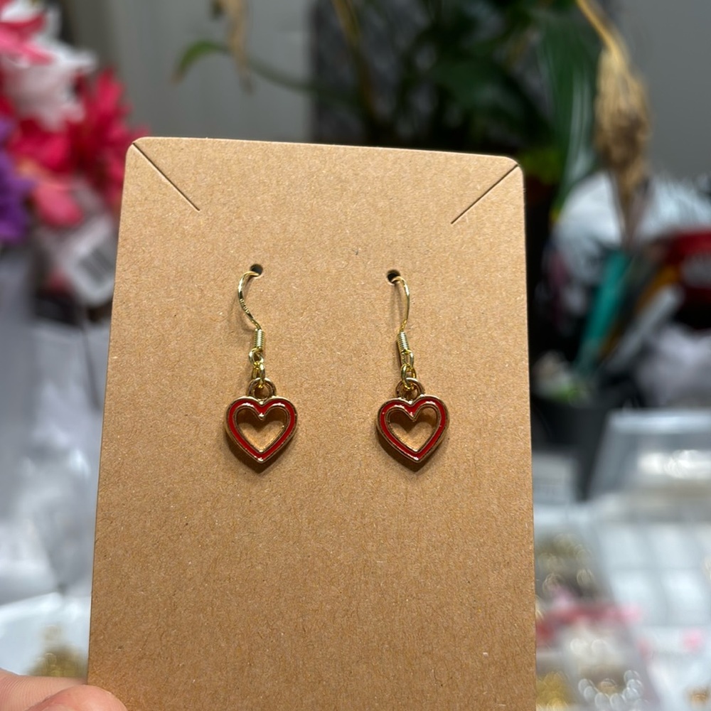 Heart gold earrings ❣️